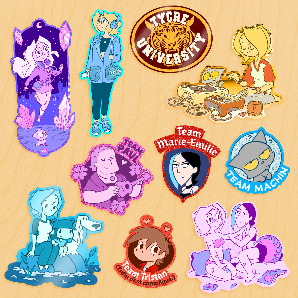 Pack de stickers #2 - jeunesse Lou !